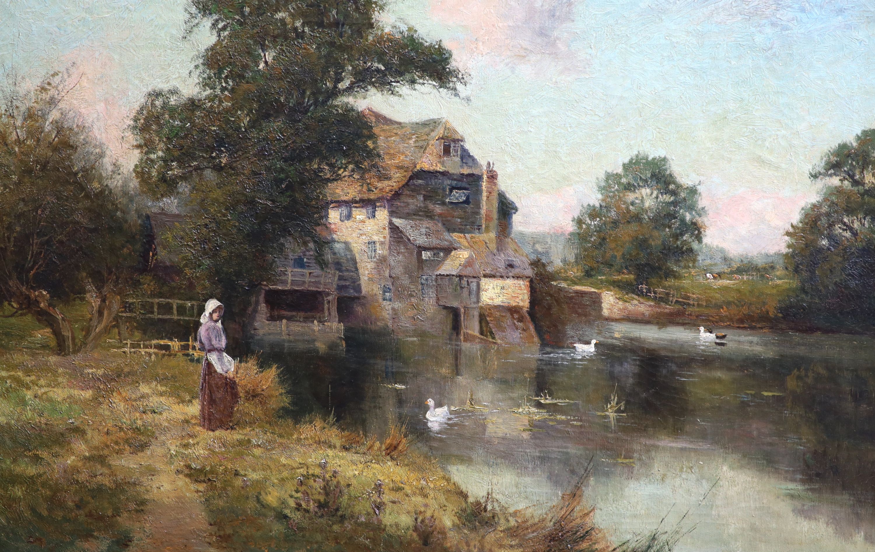 Ernest Charles Walbourn (1872-1927), The Old Mill, Oil on canvas, 40 x 60cm.